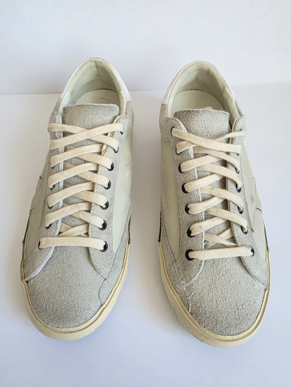 Golden Goose Superstar Black Gray Leather Sneakers Size 43 EU Men - Picture 4 of 9